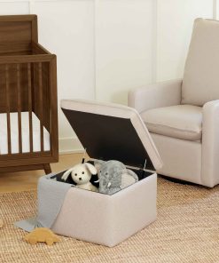 Cali Storage Ottoman in Eco-Performance Fabric | Water Repellent & Stain Resistant