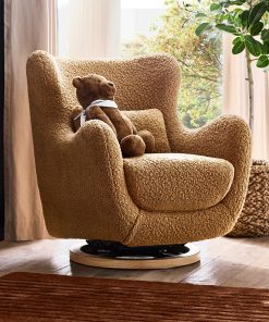 Solstice Swivel Glider in Shearling