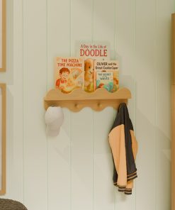 Lido Wave Bookshelf with Hooks