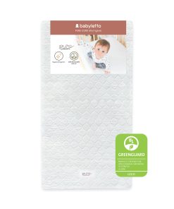 Pure Core Mini Crib Mattress w/ Hybrid Quilted Waterproof Cover (Lightweight)