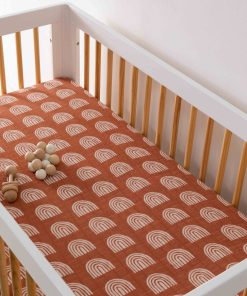 Crib Sheet in GOTS Certified Organic Muslin Cotton