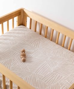 All-Stages Midi Crib Sheet in GOTS Certified Organic Muslin Cotton